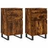 vidaXL Sideboards 2 Stk. R&auml;uchereiche 40x35x70 cm Holzwerkstoff
