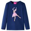Kinder-Langarmshirt Marineblau 104