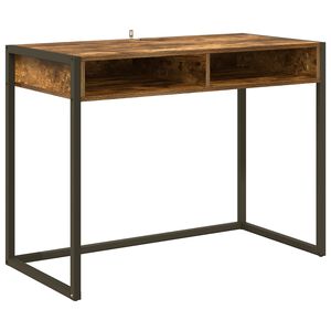 vidaXL Schreibtisch Raucharbe Holzwerkstoff 100 x 50 x 75 cm