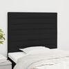 vidaXL Kopfteil Schwarz 90x5x118/128 cm Stoff