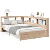 vidaXL Massivholzbett mit Regal ohne Matratze 120x200 cm Kiefer