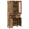 vidaXL Highboard mit Schubladen 2 pcs Altholz Holzwerkstoff