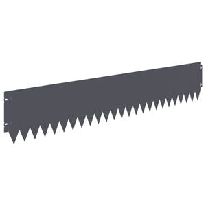 vidaXL Rasenkante 20 stk. 103 x 20 cm Stahl Anthrazit