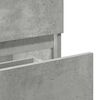 vidaXL Badschrank mit Spiegel Betongrau Holzwerkstoff