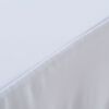 vidaXL 2 Stück Stretch-Tischdecken mit Rand Weiß 243 x 76 x 74 cm