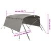 vidaXL 4-Bow Bimini-Top mit Seitenteilen 243x(230-244)x137 cm