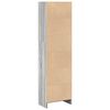vidaXL Bücherregal Grau Sonoma 40x24x143 cm Holzwerkstoff