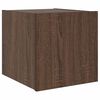vidaXL TV-Wandschrank mit LED-Leuchten Braun Eichen-Optik 30,5x35x30cm