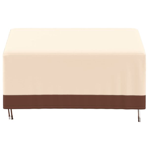 vidaXL Abdeckung f&uuml;r 3-Sitzer-Bank Beige 159x84x56/81 cm 600D Oxford