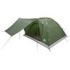 vidaXL Campingzelt mit Dach Gr&uuml;n 6-Personen Polyester und Stahl