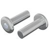 vidaXL Schraube 2 pcs Silber 8 x 25 mm Stahl