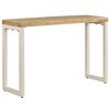 vidaXL Konsolentisch 120x35x76 cm Stahl und Massivholz Mango