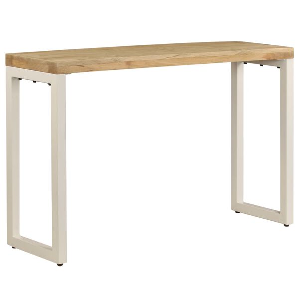 vidaXL Konsolentisch 120x35x76 cm Stahl und Massivholz Mango