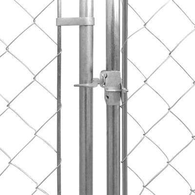vidaXL Outdoor-Hundezwinger Verzinkter Stahl 570x570x185 cm