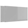 vidaXL K&uuml;chenr&uuml;ckwand 2 stk. Hellgrau 110 x 60 cm Geh&auml;rtetes Glas