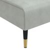 vidaXL Schlafsofa in L-Form Hellgrau 271x140x70 cm Samt