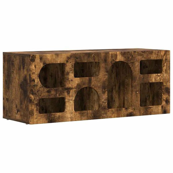 vidaXL TV-Schr&auml;nk Ger&auml;ucherte Eiche 100 x 35 x 40 cm Holzwerkstoff