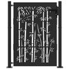 vidaXL Gartentor 100x125 cm Cortenstahl Bambus-Design