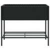 vidaXL Hochbeete mit Ablage 2 Stk. Schwarz 90x40x75 cm Poly Rattan