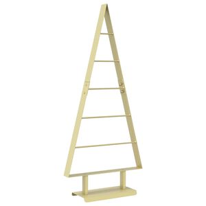 vidaXL Metall Weihnachtsbaum KUOPIO 90 cm Stahl Gold