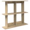 vidaXL Wandregal Wandhalterung Sonoma-Eiche 100 x 20 x 75 cm