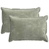 vidaXL Kissenbezug 2 Stk. HOUTEN Gr&uuml;n 30 x 50 cm Chenille-Stoff