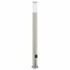 vidaXL Pollerleuchte mit Sensor und Steckdose 110 cm Edelstahl IP44