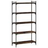 vidaXL B&uuml;cherregal 5 B&ouml;den R&auml;uchereiche 80x30x154 cm Holzwerkstoff