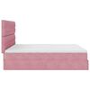 vidaXL Ottoman-Bett mit Matratzen Rosa 200x200 cm Samt