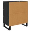 vidaXL Sideboard Schwarz Eichen-Optik 60 x 35 x 70 cm Holzwerkstoff
