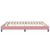 vidaXL Boxspringbett ohne Matratze Rosa 200x210 cm Samt