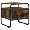 vidaXL Nachttisch Ger&auml;ucherte Eiche 40 x 39,5 x 40 cm Holzwerkstoff