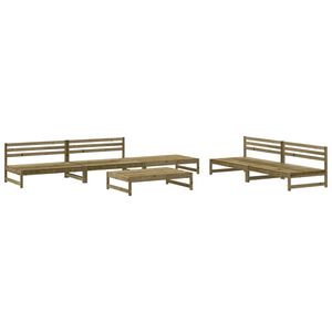 vidaXL 6-tlg. Garten-Lounge-Set Imprägniertes Kiefernholz