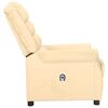 vidaXL Relaxsessel Elektrisch Creme Kunstleder