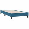 vidaXL Boxspringbett ohne Matratze Dunkelblau 100x210 cm Samt