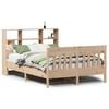 vidaXL Massivholzbett ohne Matratze 140x190 cm Kiefernholz