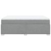 vidaXL Boxspringbett mit Matratze Hellgrau 140x190 cm Stoff