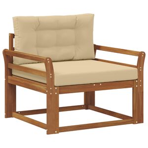 vidaXL Outdoor Mittelsofa Massivholz Akazie Natur
