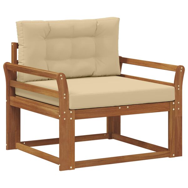 vidaXL Outdoor Mittelsofa Massivholz Akazie Natur