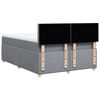 vidaXL Boxspringbett mit Matratze Hellgrau 140x200 cm Stoff