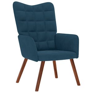 vidaXL Relaxsessel Blau Samt