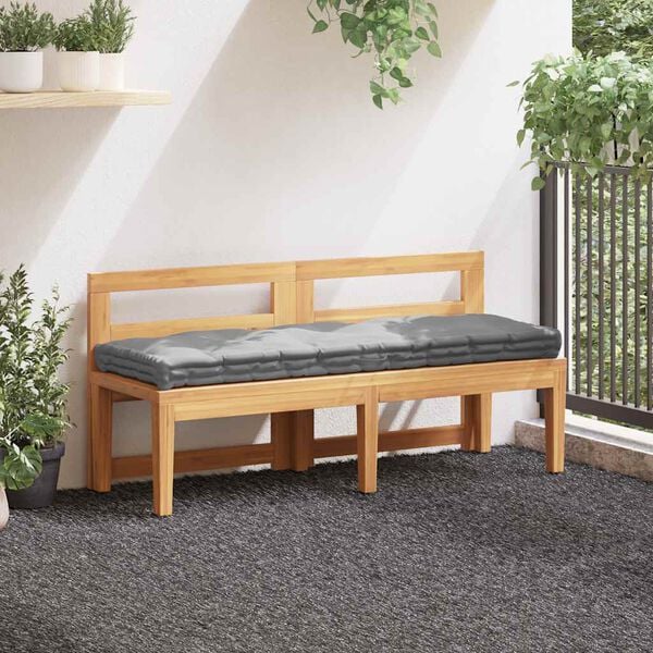 vidaXL Palettenkissen Baumwolle 120×40×7 cm Grau