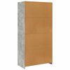 vidaXL Kleiderschrank Betongrau 100x50x200 cm Holzwerkstoff