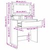 vidaXL Schlafzimmer-Frisiertische Artisan-Eiche 80 x 39,6 x 135 cm