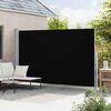 vidaXL Seitenmarkise Ausziehbar 220x500 cm Schwarz