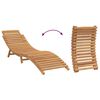 vidaXL Garten Sonnenliege Braun 198 x 55 x 58,5 cm Massivholz Teak