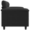 vidaXL 2-Sitzer-Sofa Schwarz 120 cm Mikrofasergewebe