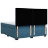 vidaXL Boxspringbett mit Matratze Blau 180x200 cm Samt