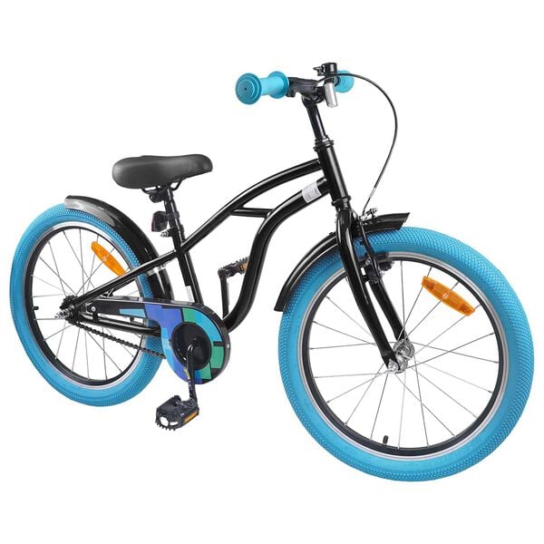 vidaXL Kinderfahrrad 20 Zoll f&uuml;r 6-11 Jahre alt Schwarz