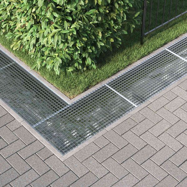 vidaXL Gitter Silber 100 x 50 x 2 cm Feuerverzinkter Stahl